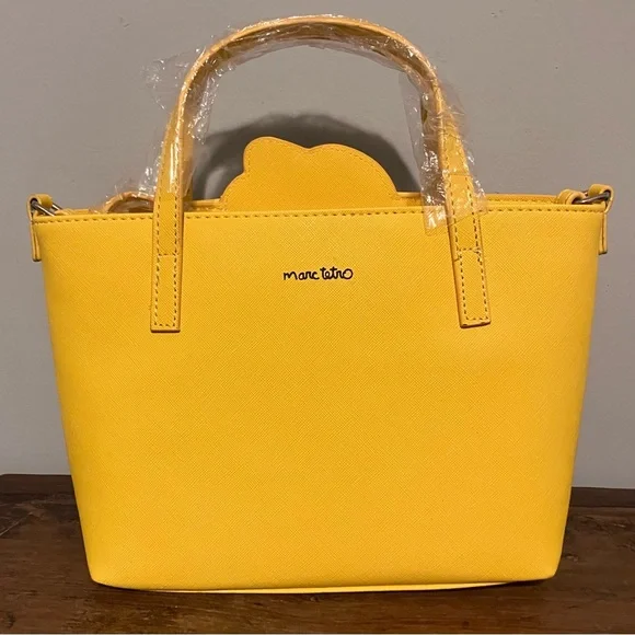 Yellow Dachshund Graphic Tote Bag with Wallet and Wristlet - Picture 11 of 11